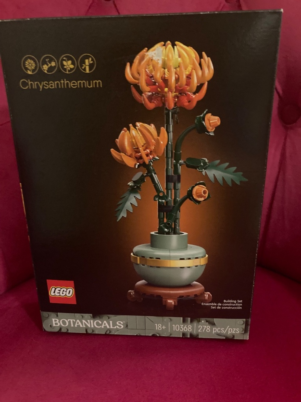 NIB LEGO Icons Chrysanthemum Flower Decor Set #10368 - Picture 3 of 5